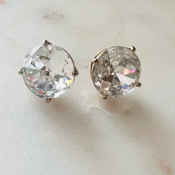 Kate Spade oversized crystal stud earrings